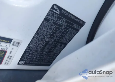 2019 Jaguar F-Pace 25T R-Sport/30T R-Sport z USA, uszkodzony, nr VIN SADCL2GX2KA369138